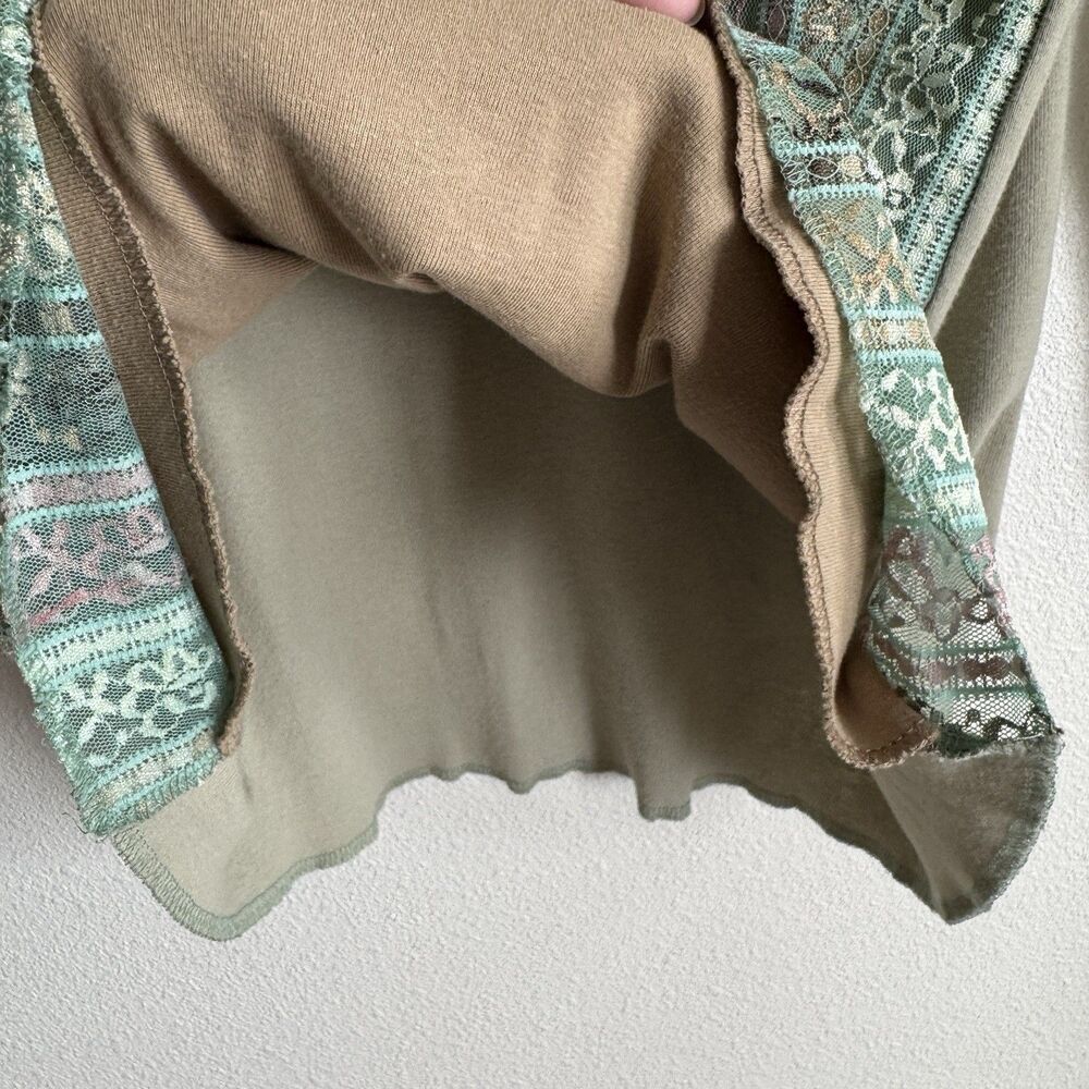 Vtg 90s‎ Lace Top Womens Large Pastel Pink Blue Phoebe Friends Festival Boho USA - Picture 10 of 16